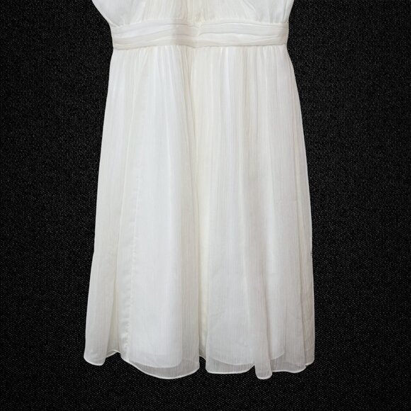 Ivory Chiffon "Sinclair" Halter Bridesmaid Dress NWT by J. Crew (Size 2) - Picture 5 of 6